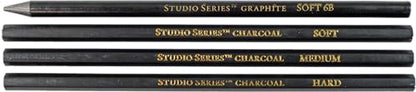 Studio Series 25-Piece Sketch & Drawing Pencil Set (Artist's Pencil & Charcoal Set)