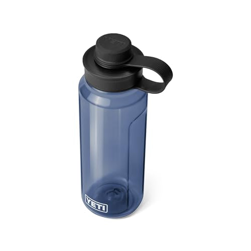 YETI Yonder Water Bottle with Yonder Tether Cap, Lightweight, Leakproof and BPA-Free - color: Navy, size: 34 Ounces