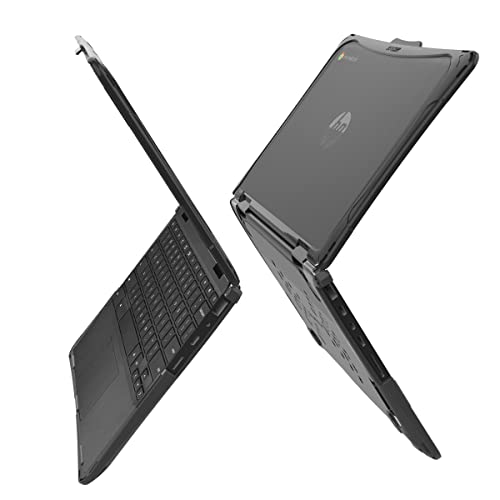 iBenzer Hexpact Case for HP x360 G3 G4 G5 EE Chromebook 11 inch (2 in 1), Heavy Duty Rugged Protective Cover with Screen Lock for K-12 Students, Education, Classrooms, Black, HP11XG5 - size: For HP X360 G3 G4 G5 EE Chromebook 11" (2 in 1)