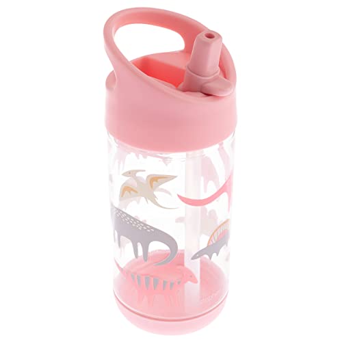 Stephen Joseph, Kids Flip Top Water Bottle, 10 oz Tritan BPA Free, Water Bottle for Girls & Boys, Back to School Flip Top Bottle, Pink Dino - color: Pink Dino
