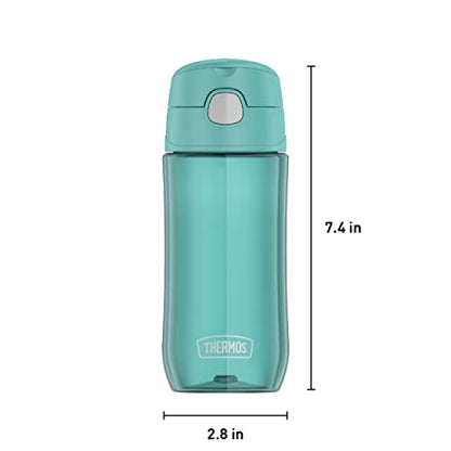 THERMOS FUNTAINER 16 Ounce Plastic Hydration Bottle with Spout, Aqua - color: Aqua