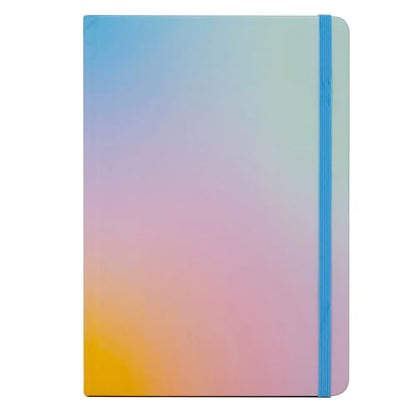 Beatrix & Luca College Ruled Notebook - A5 Journal – Lay Flat with Bookmark and Elastic Band - 160-Pages – 100 GSM Paper - Composition or Diary – Lined Pages - color: pastel gradient