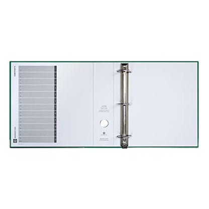 3-Ring Premium Binder - Evergreen, 3" Spine, by Bindertek | 525 Sheet Capacity, 2" D-Rings, Linen-Textured Covers, Steel Reinforced Edges, Spine Label Included - color: Evergreen, size: 3" Spine