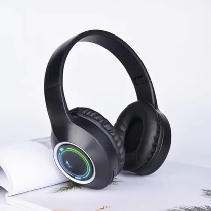 Bluetooth Headphones Over Ear,Wireless Headphones Low Latency, Hands-Free Calls, Noise Reduction Headphones Deep Bass, HiFi Stereo Foldable Headset for Sports Travel Cellphone Tablet Office