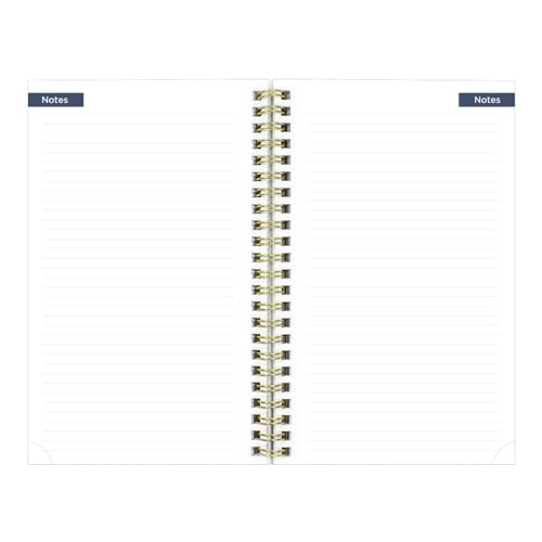 Blueline® Essential Academic Weekly/Monthly Planner, 13 Months, July 2025 to July 2026, Gold Twin-Wire Binding, Poly Cover, 8" x 5", Botanical Design, Yellow (CA114PM.01-26)