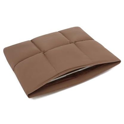 KAYOND Puffy Laptop Sleeve 15inch 16 inch, Pillow Shape Laptop Sleeve, Compatible MacBook Air 15 in M4 2025 & MacBook Pro 16 in M4 2024, Brown - color: Brown, size: For 15"-16" MBA/MAP M4 M3 M2 M1