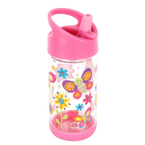 Stephen Joseph, Kids Flip Top Water Bottle, 10 oz Tritan BPA Free, Water Bottle for Girls & Boys, Back to School Flip Top Bottle, BUTTERFLY - color: Butterfly