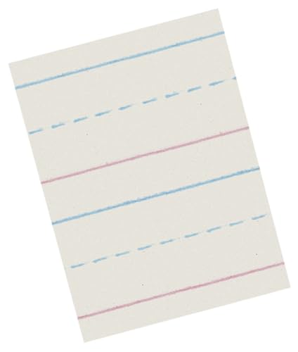 School Smart Zaner-Bloser Writing Paper, Handwriting Practice Lined Paper, Grade 1 Learning, 7/8 Inch Rule, 10-1/2 x 8 Inches, 500 Sheets - size: 10.5" x 8", style: 7/8 Inch Ruled