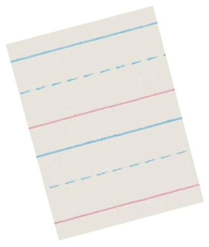 School Smart Zaner-Bloser Writing Paper, Handwriting Practice Lined Paper, Grade 1 Learning, 7/8 Inch Rule, 10-1/2 x 8 Inches, 500 Sheets - size: 10.5" x 8", style: 7/8 Inch Ruled