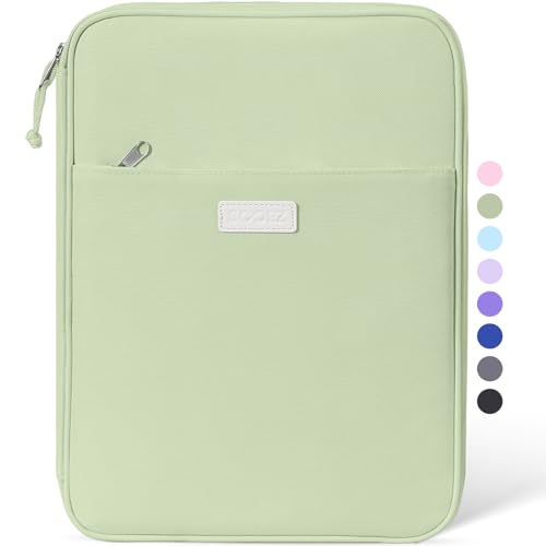 Sooez Zipper Binder Bag, 1 Inch Binders 3 Ring O-Ring, 5-Tab Dividers Expanding File Folder, 500-Sheet Capacity Three Ring Binder, Organizer Storage for Student School Classroom Supplies, Olive Green - color: Olive Green