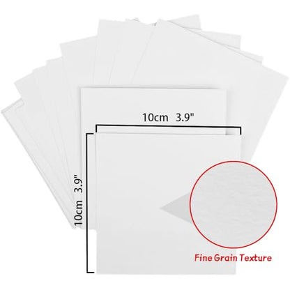 Watercolor Paper Sketchbook,3.9x3.9 Inch Mini Mixed Media Notebook,140lb/300gsmTearable Artist Paper,20 Sheets Small Travel Drawing Journal for Adults,Painting,Watercolors,Art Supplies,White - color: 1-3.9x3.9 inch-300gsm-fine white
