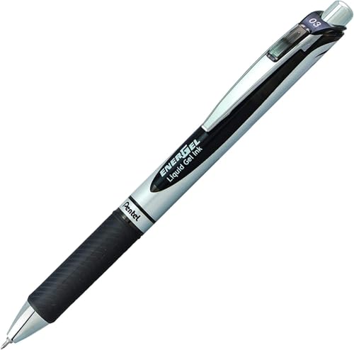 Pentel Energel 0.3mm Extra Fine Point Rtx Retractable Needle Tip Pen - 6 Black & 6 Blue - pack of 12