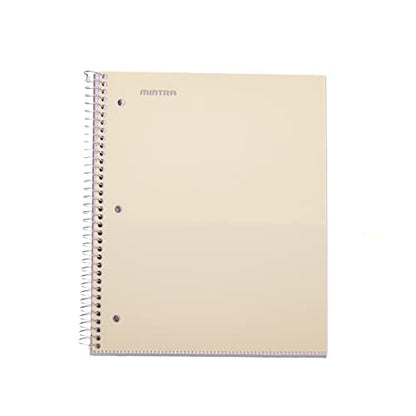 Mintra Office Durable Spiral Notebooks, 3 Subject (Arctic Ice, Sun Yellow, Spring Pink, College Ruled 3pk) - color: Arctic Ice, Sun Yellow, Spring Pink, size: College Ruled 3pk