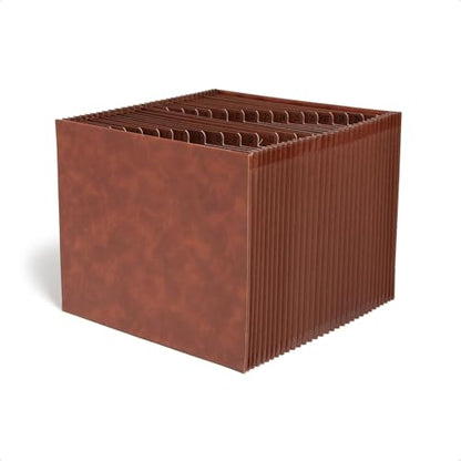 Smead Tuff Accordion File Organizer, Office Supplies, Daily 1-31 Desk Organizer, Letter Size, Premium Vegan Leather, Office Desk Accessories (73785) - size: Letter, style: Daily 1-31 Index, Poly, Letter Size