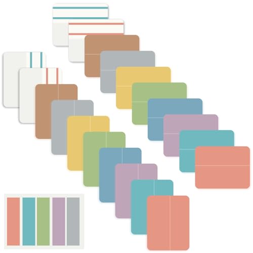 ELII 500 PCS Tabs for Annotating Books, Clear Book Tabs Sticky Index Tabs | Sticky Notes,Labels for Pages Notebooks,Self Adhesive, ,Repositionable, Tape Flags,Smooth Writing,Safety Material - color: Vintage, size: 500