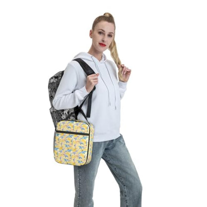 Dolphin Lunch Bag 10In | Insulated Lunch Box Reusable Tote Bag For Picnic Office For Women Men - color: Style 1