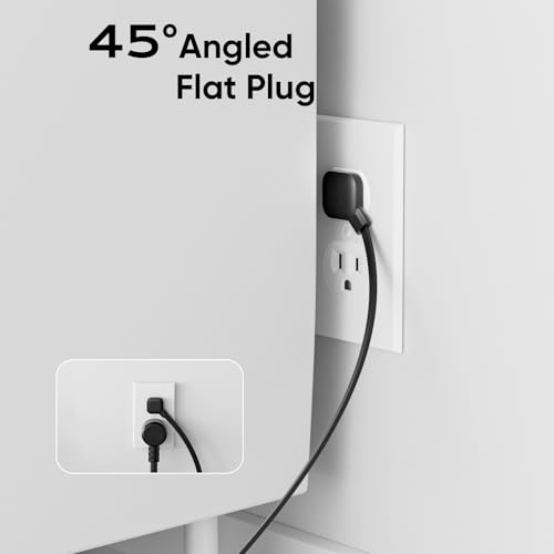 Desk Clamp Power Strip, 4 AC Outlets 4 USB Ports, Fit 1.7'' Tabletop Edge | 10 FT Extension Cord, Desk Surge Protector for Home Office Room - size: 10FT