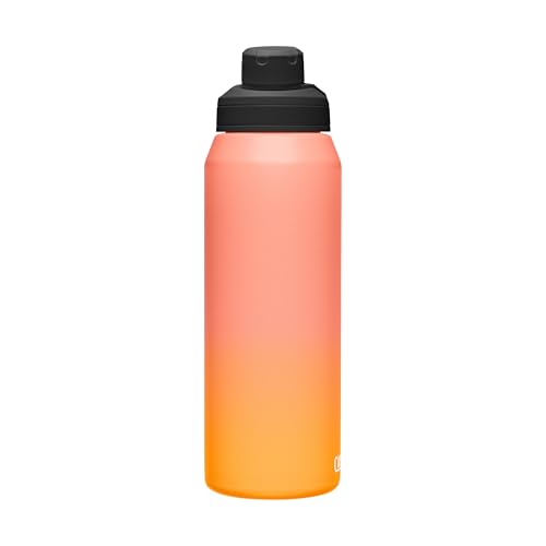 CamelBak Chute Mag Vacuum Insulated Stainless Steel Water Bottle, Magnetic Leak‑Resistant Cap for Everyday Hydration - color: Melon Fade, size: 32 Ounces