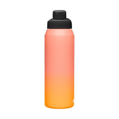 CamelBak Chute Mag Vacuum Insulated Stainless Steel Water Bottle, Magnetic Leak‑Resistant Cap for Everyday Hydration - color: Melon Fade, size: 32 Ounces