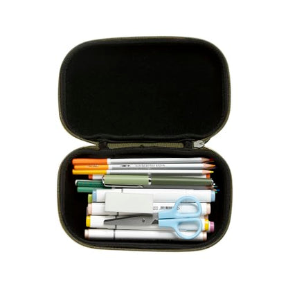 ZIPIT Camo Pencil Box for Boys, Cute Pencil Case for School, Large Capacity Stationery Organizer Box - color: Camo Green