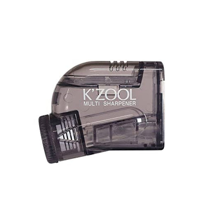 KUTSUWA STAD K'ZOOL Sharpness Adjustable Pencil Sharpener (RS035BK) | Translucent Black, 1ea. - color: Translucent Black