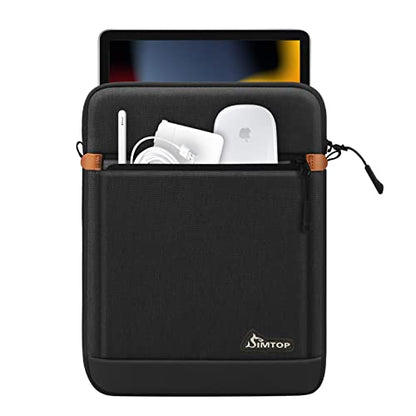 11 Inch Tablet Sleeve Compatible with iPad Pro 11-inch 4th Generation, iPad Air 5th Generation, iPad 10th Generation, and iPad Pro 11-inch 4th Generation, YKK Zipper, Detachable Shoulder Strap - color: Black-1, size: 11 inch