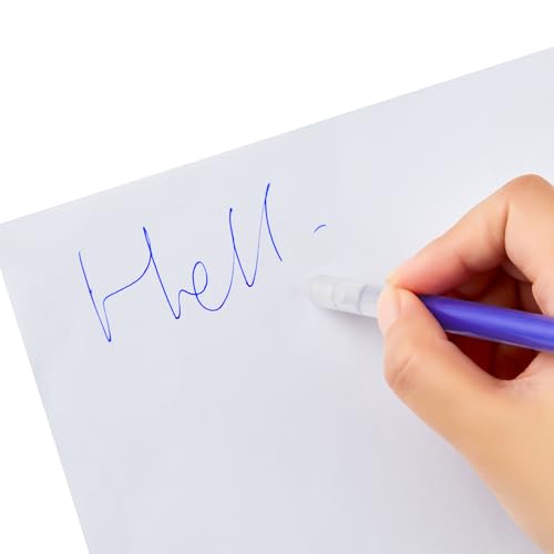 Volcanics Erasable Gel Pens Blue Ink 20 Pack Erasable Gel Ink Pens with Caps, Smooth Writing, Erasable Pens for Office, Drawing, Journaling - color: Blue
