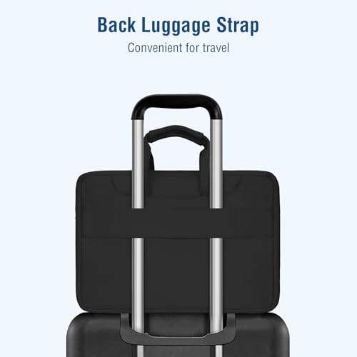 MOSISO 360 Protective Laptop Bag 13.3 inch, 13-14 inch Computer Bag Compatible with MacBook Air 13 inch/Pro 13 inch/Pro 14 inch,HP,Dell,Notebook, Laptop Carrying Case with Strap&Handle, Black - color: Black, size: 13.3 inch