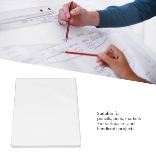 250 Sheets Tracing Paper Art Paper Drawing Paper White Translucent Pattern Trace Paper for Crafts Art Drawing Sketching Painting (16K)