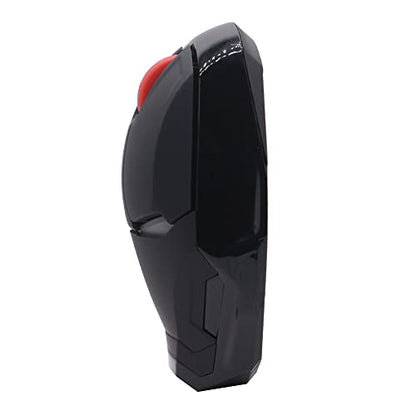Wireless Iron Man Mouse 2.4G Optical Computer Mouse for Desktop Laptop PC Mac (Black) - color: Black