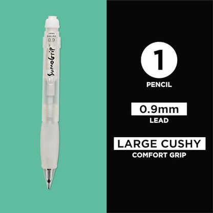SAKURA 50280 SumoGrip 0.9-mm Pencil with Eraser, Clear - color: Clear