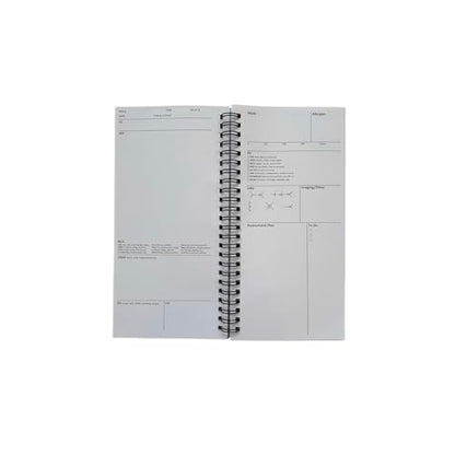 ICU Tall Notebook 2-Pack – Intensive Care Unit Rounding Templates for Medical Students, ICU Residents, NP, PA