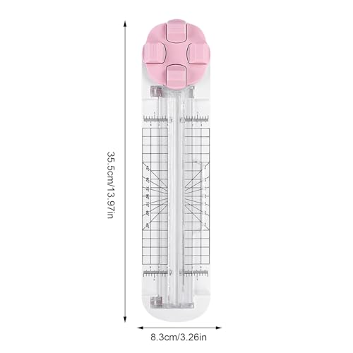 Paper Trimmer - 4 in 1 Photo Cutter, Multi Function Craft Tool, Precision Cutting Device | Blade for Scrapbooking School Office Classroom Wrapping Packaging Label Coupons Picture