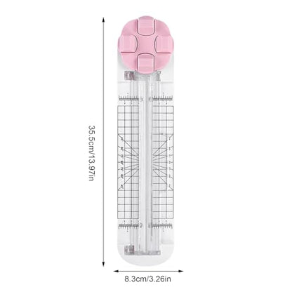 Paper Trimmer - 4 in 1 Photo Cutter, Multi Function Craft Tool, Precision Cutting Device | Blade for Scrapbooking School Office Classroom Wrapping Packaging Label Coupons Picture