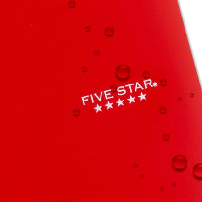 Five Star Spiral Notebook + Study App, 3 Subject, College Ruled Paper, Fights Ink Bleed, Water Resistant Cover, 8-1/2" x 11", 150 Sheets, Red (72065) (Pack of 2) - color: Fire Red, size: 1 Count (Pack of 2)
