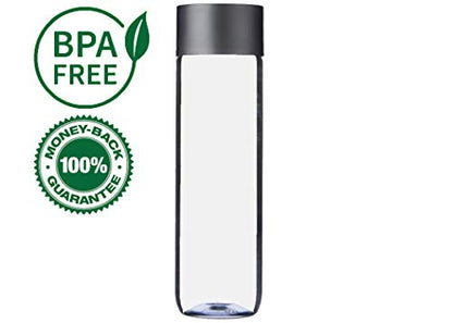 12-Pack Empty Plastic Juice and Water Bottles, 400ml Reusable Containers with Black Lids for Smoothies, Sensory Crafts, and Calm Down Activities