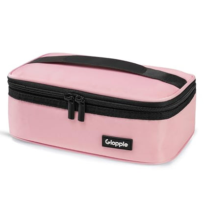 Gloppie Small Lunch Bag - Insulated Lunch Box, Mini Lunchbox Lunch Cooler Bag, Petty Food Containers, Snack Bag, for Adult, Pink - color: Pink