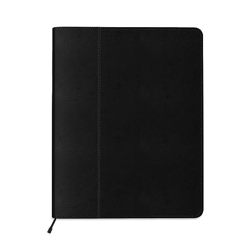 KHOMO Universal Padfolio Case – Tablet Portfolio Organizer with Notepad Holder – Compatible with iPad 10th/11th Gen, iPad Pro 11, iPad 7/8/9 (10.2", 10.9", 9.7") - color: Black