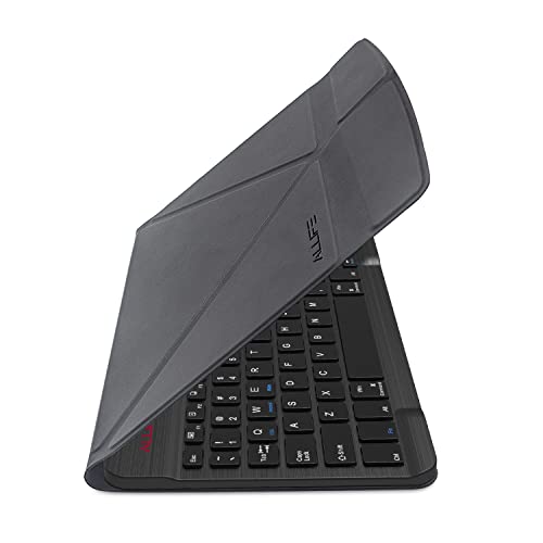 ALLIFE Universal Ultra Light Slim Portable Wireless Bluetooth 3.0 Keyboard for iOS iPad iPad Air, Pro, Mini, Android, Windows Tablets PC Smartphone with Protection Case Stand