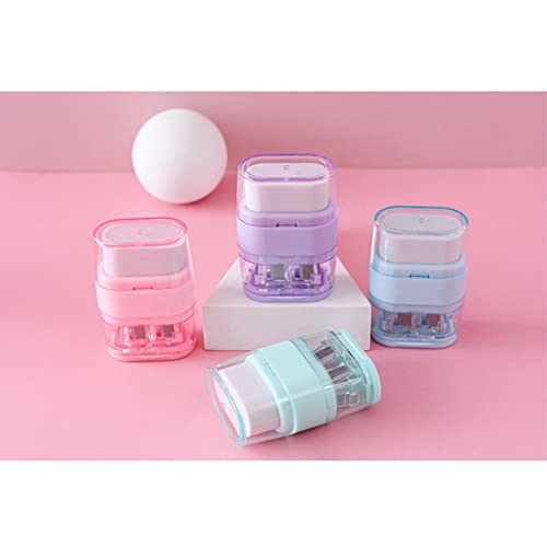 4 PCS Manual Pencil Sharpener with Eraser, Double Hole Multicolored Sharpener with Eraser Fun Stationery Back to School Supplies, Classroom Rewards, and Birthday Party Favors
