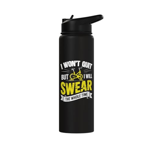 Indoor Spinning Funny Spin Class Stainless Steel Insulated Water Bottle