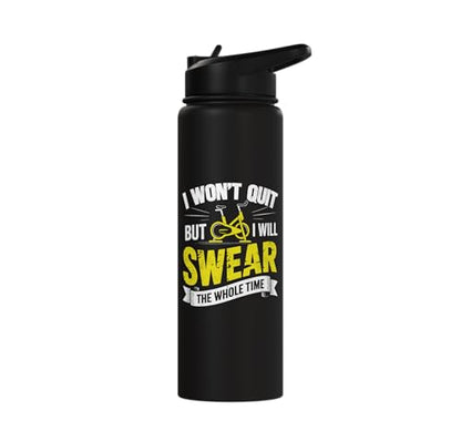Indoor Spinning Funny Spin Class Stainless Steel Insulated Water Bottle