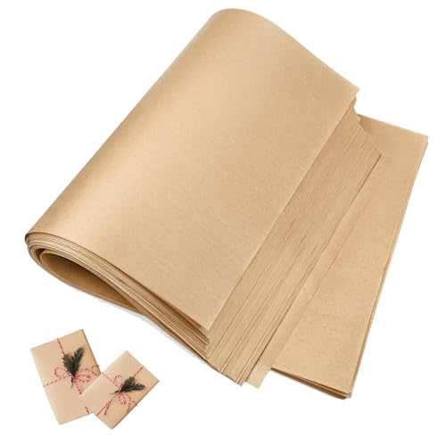 18”x 24”Kraft Paper Sheets Bulk Brown Paper Large Craft Paper for Arts, Drawing, DIY Projects, Brown Wrapping for Gift Shipping Packaging 200 Sheets - color: brown, size: 18 x 24 inches