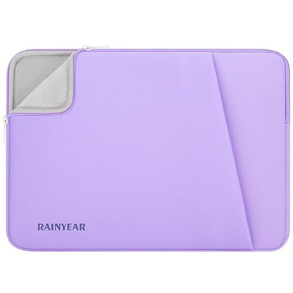RAINYEAR Laptop Sleeve Case with Front Pocket, 13.3 Inch Protective Portable Case Briefcase Laptop Carrying Bag Cover Compatible with 13.3-14 Inch Laptop PC, 14 Inch MacBook Pro M5 M4 M3 M2 M1, Purple - color: Purple, size: 13.3-14 inch