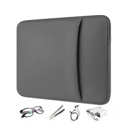 laptopCase - laptopShoulder Sleeve, Waterproof Laptops Tote | Multifunctional Computer Storage Organizer, Zipper Tablet Holder, laptopProtective Bag with Extra Pocket - color: Gray