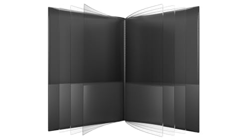 Nicky's® Multi Pocket Organizer, 10 or 14 Page Folder, Water Proof, Patented Tear-Resistant, Flexible Plastic, Proudly Made in USA, Binder Substitute. (14-in-1 Black) - color: 14-in1 (Black)