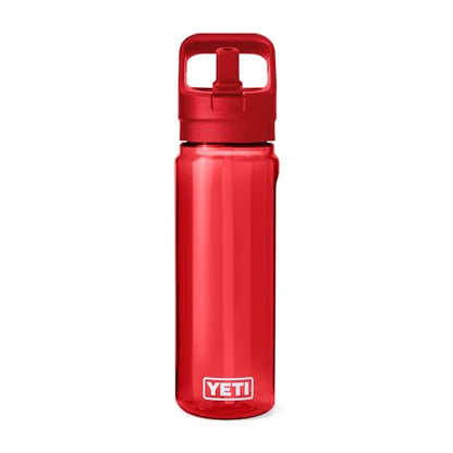 YETI Yonder 750 ml/25 oz Water Bottle with Yonder Straw Cap, Rescue Red - color: Rescue Red, size: 25 Ounces