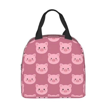 Cute Cartoon Pig Lunch Box - Insulated Lunch Bags for Kids Boys Girls Reusable Lunch Tote Bags, Perfect for School/Camping/Hiking/Picnic/Beach/Travel - color: Cute Cartoon Pig