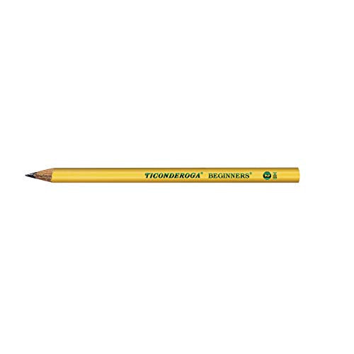 Ticonderoga Beginner Wood-Cased Pencils, #2 HB Soft, Yellow, 12 Count (X13080) (Pack of 2)
