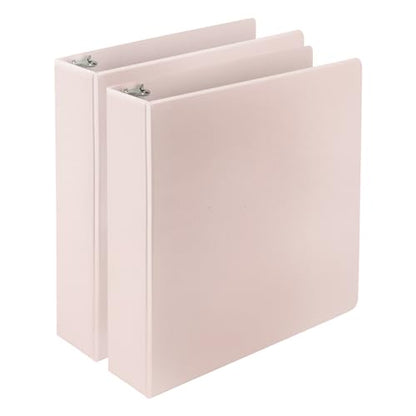 Samsill Plant-Based 2 Inch Durable D-Ring, View Binder, Eco-Friendly, USDA Certified Biobased, 2 Count,Pack of 1, Rose - color: Rose, size: 2-Inch, style: 2 Pack